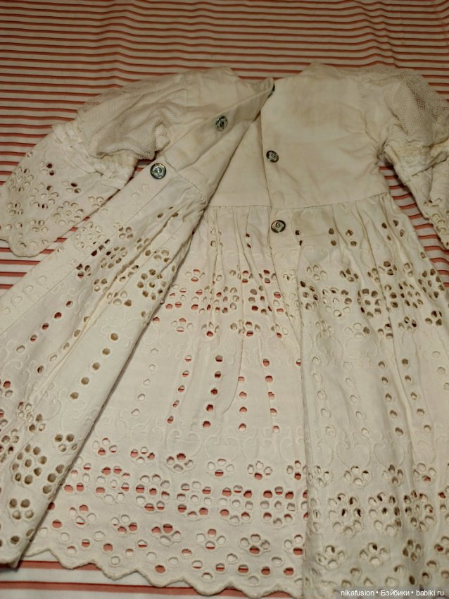 Платье на антикварную или винтажную куклу рост 60 см (фото 7)