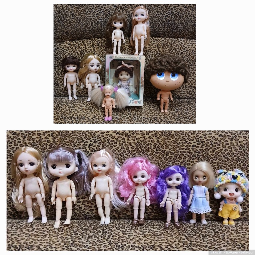 Огромный лот маленьких кукол