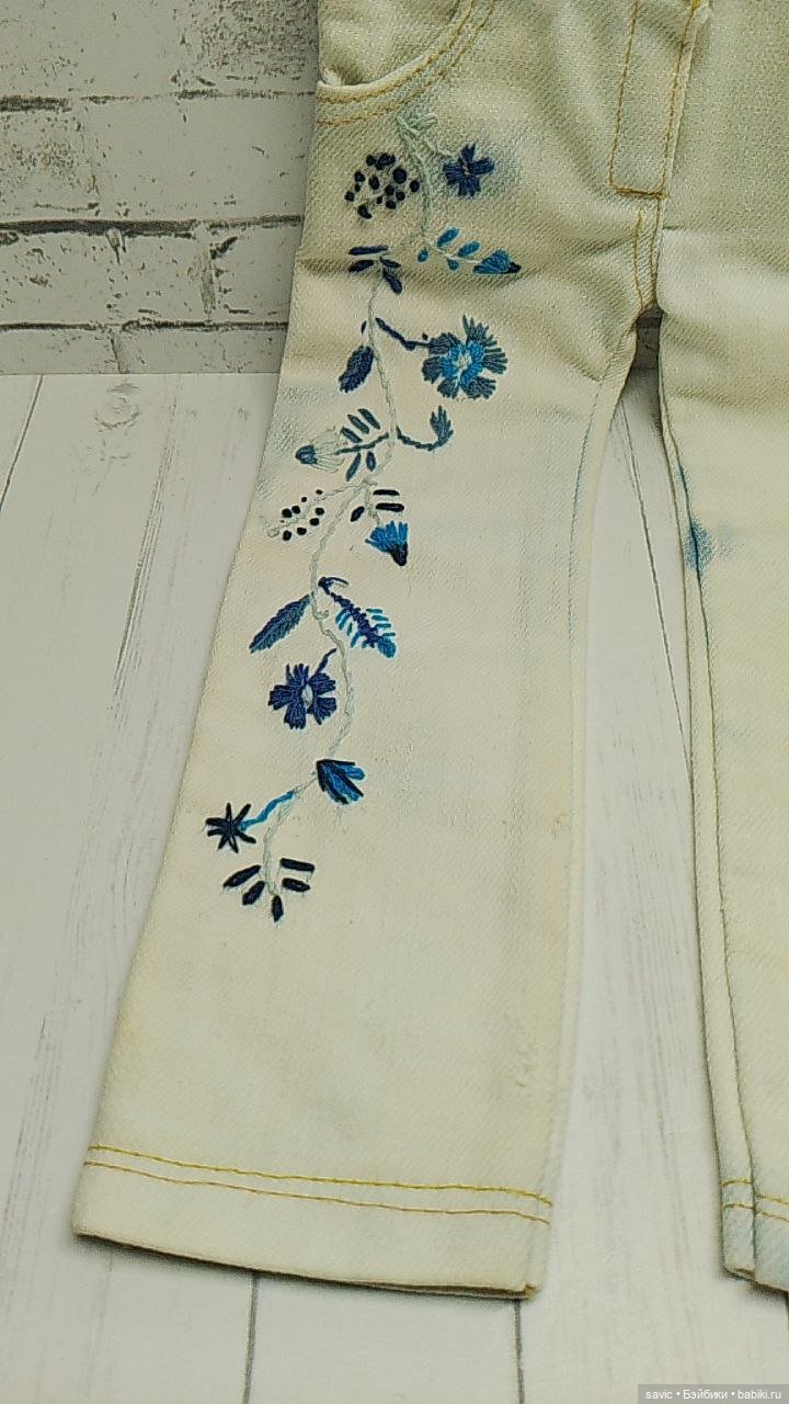 Джинсовая одежда для кукол Минуш и Фануш от Петитколин (фото 8)