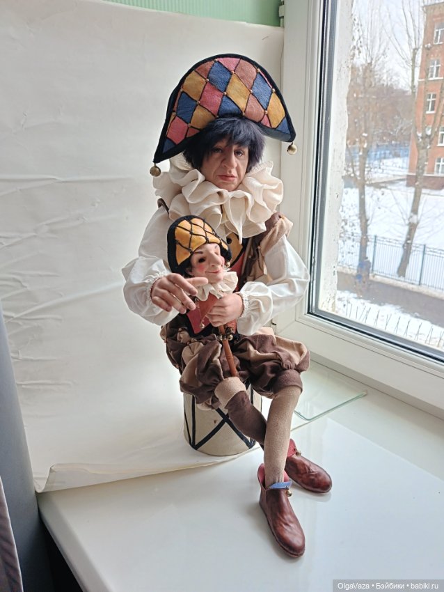 Грустный шут — Авторские куклы (фото 6)