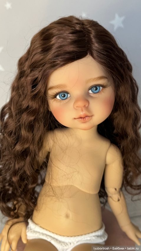 Парик натуральный блондин 8/9 для Паола Рейна и аналогичных кукол (фото 5)