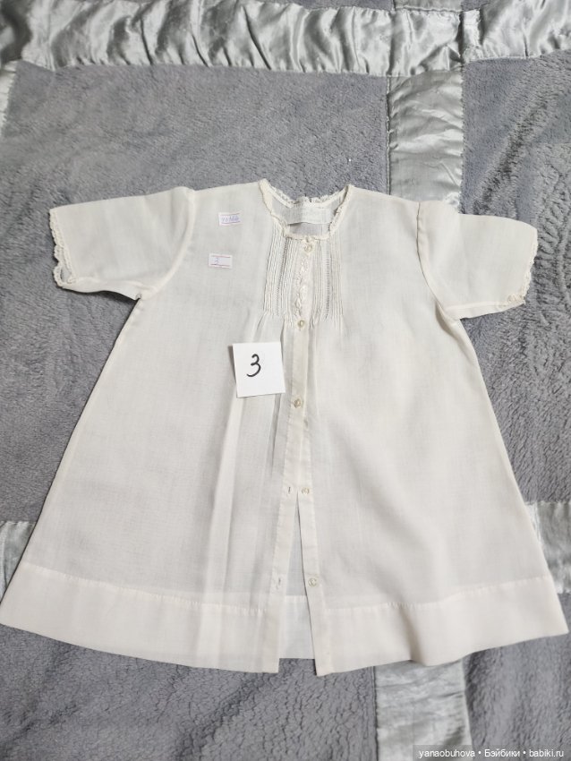 Винтжные белые детские платья и нижние сорочки для ваших кукол (фото 2)