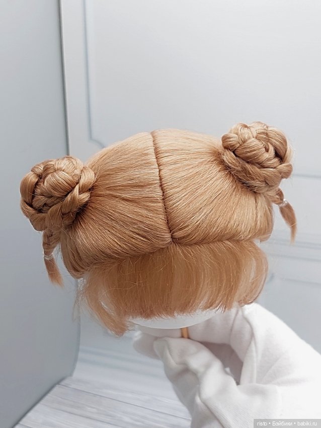 Парик Awen 9-10 с шишечками, косичками и заколками (фото 4)