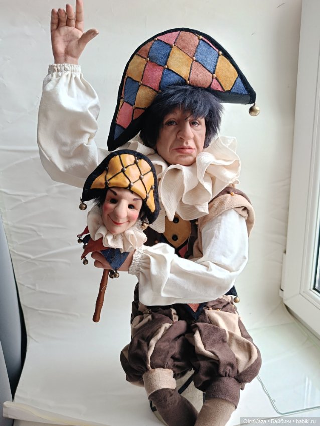 Грустный шут — Авторские куклы (фото 7)