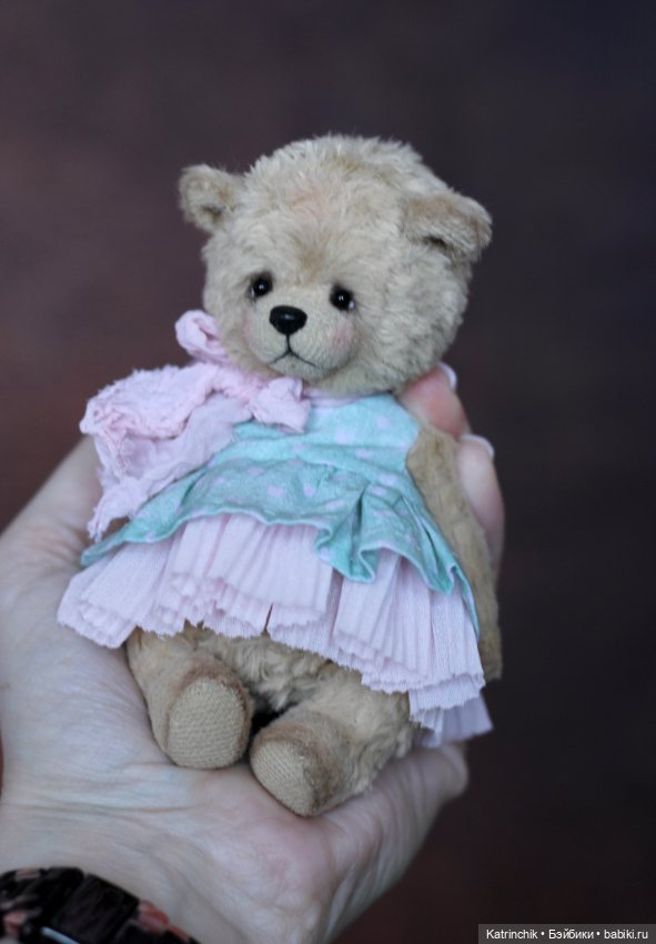 Мишка тедди 13.5 см — Авторские игрушки (фото 6)
