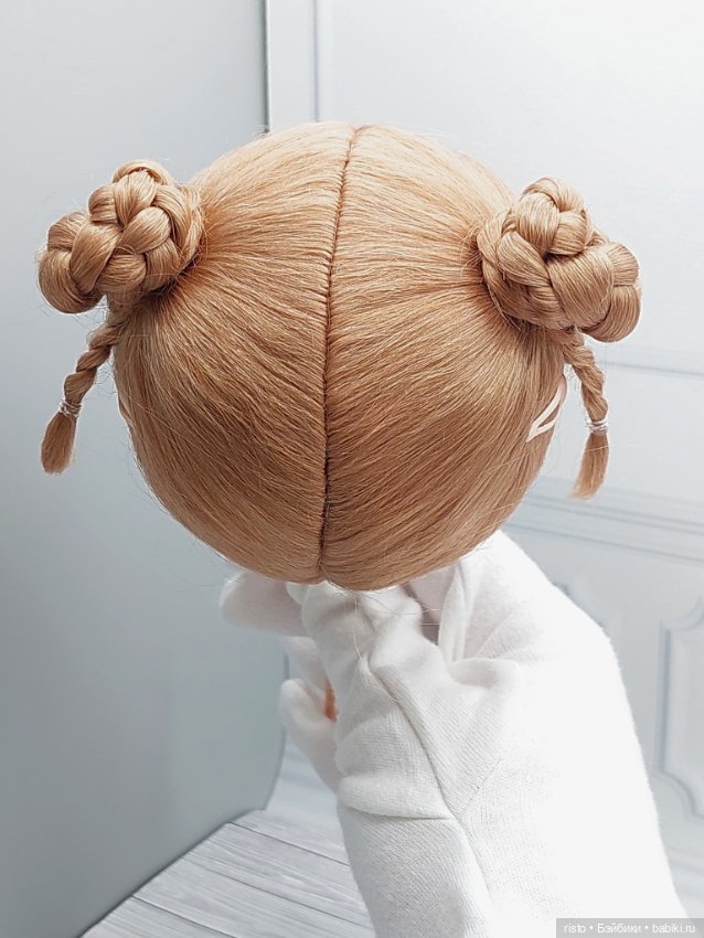 Парик Awen 9-10 с шишечками, косичками и заколками (фото 10)