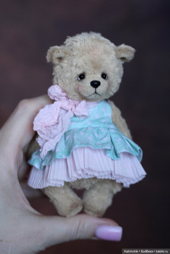 Мишка тедди 13.5 см — Авторские игрушки (фото 3)