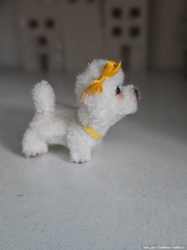 Бишон и пудель , миниатюрные питомцы для куколок (фото 7)