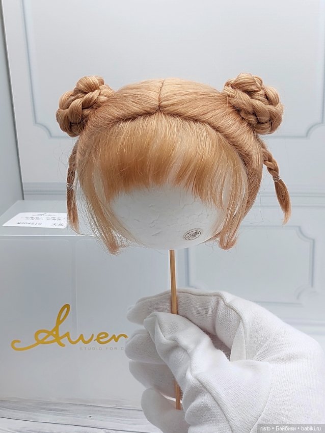 Парик Awen 9-10 с шишечками, косичками и заколками (фото 2)