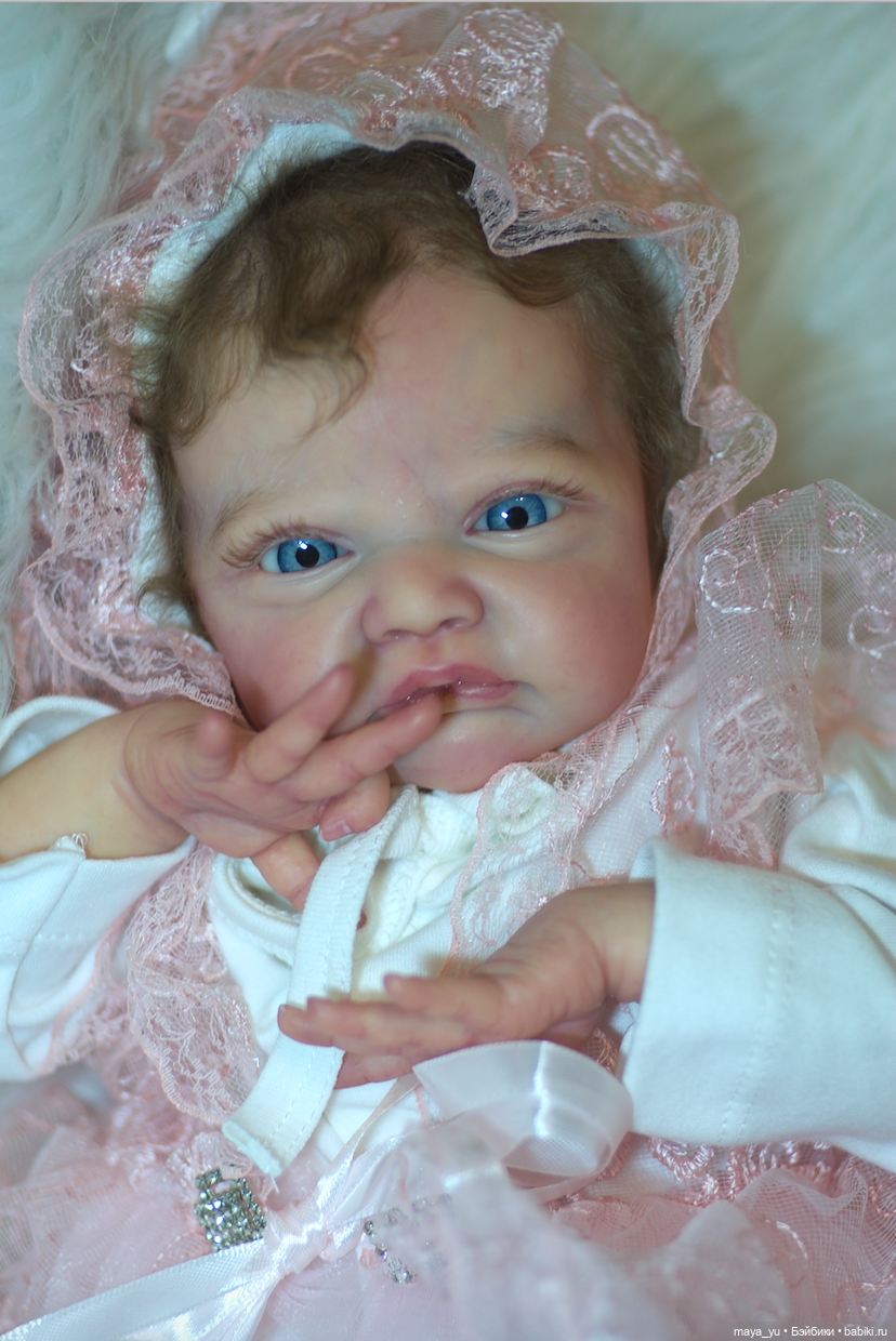 Кукла реборн Грейси Мэй открыла глазки (фото 7)