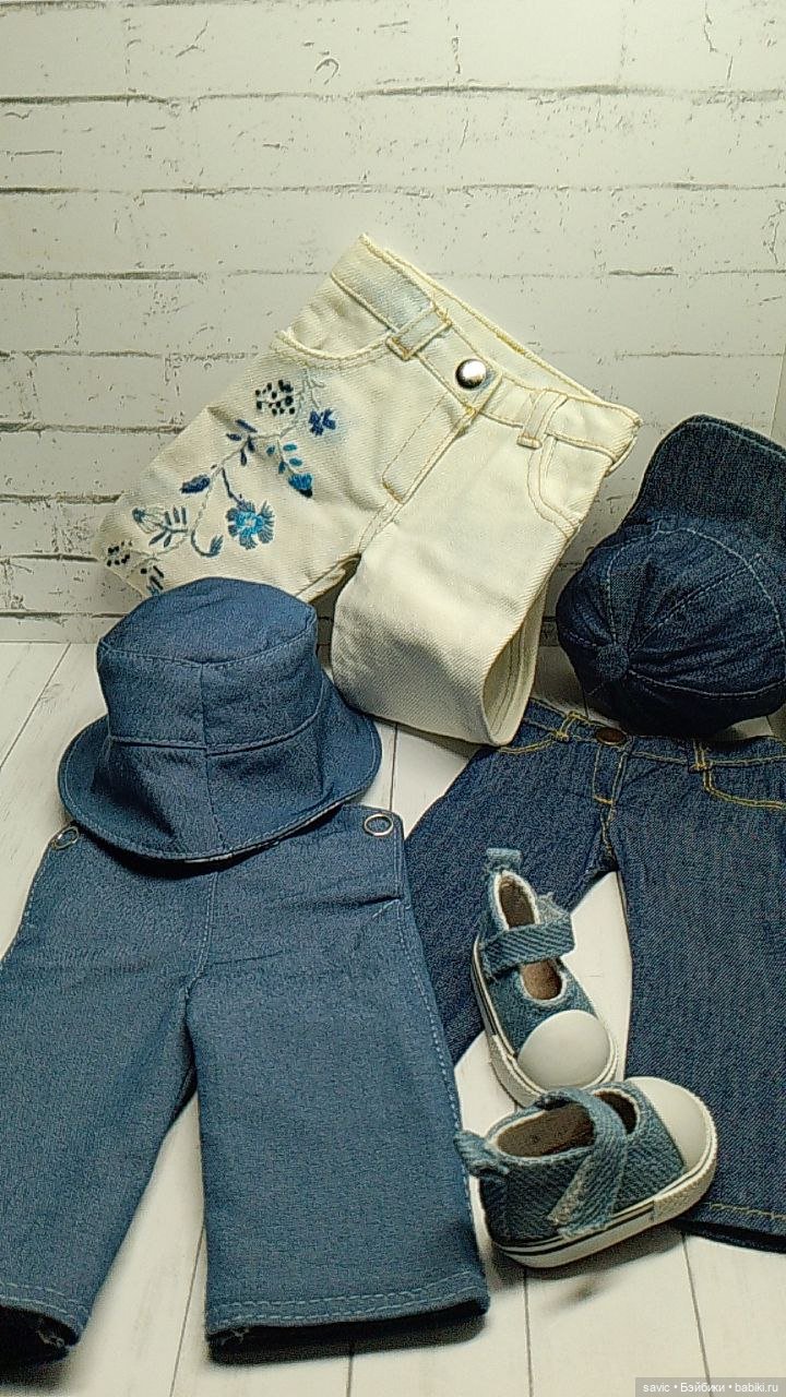 Джинсовая одежда для кукол Минуш и Фануш от Петитколин