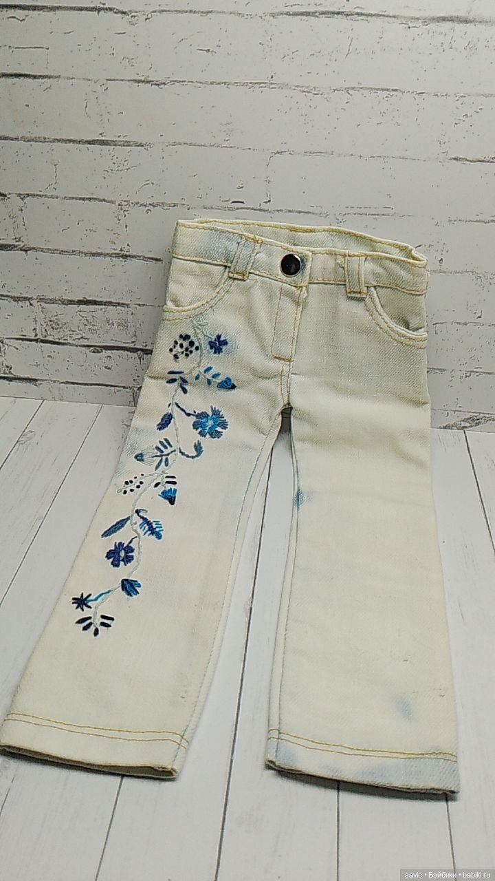 Джинсовая одежда для кукол Минуш и Фануш от Петитколин (фото 6)