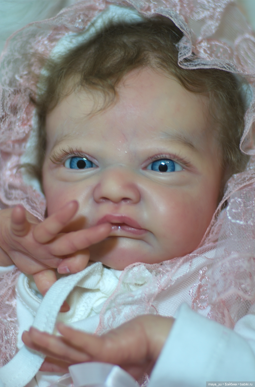 Кукла реборн Грейси Мэй открыла глазки (фото 6)