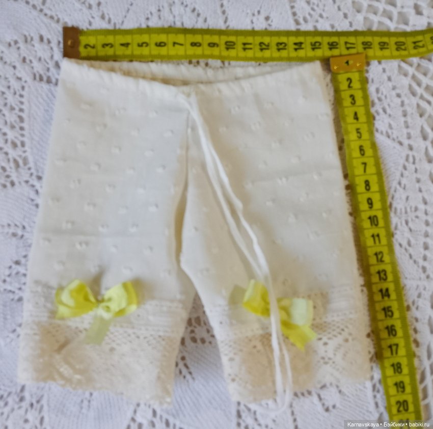 Батистовый крестильный комплект для винтажного или антикварного малыша ростом 38-42см (фото 10)
