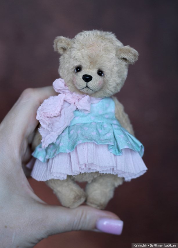 Мишка тедди 13.5 см — Авторские игрушки (фото 4)