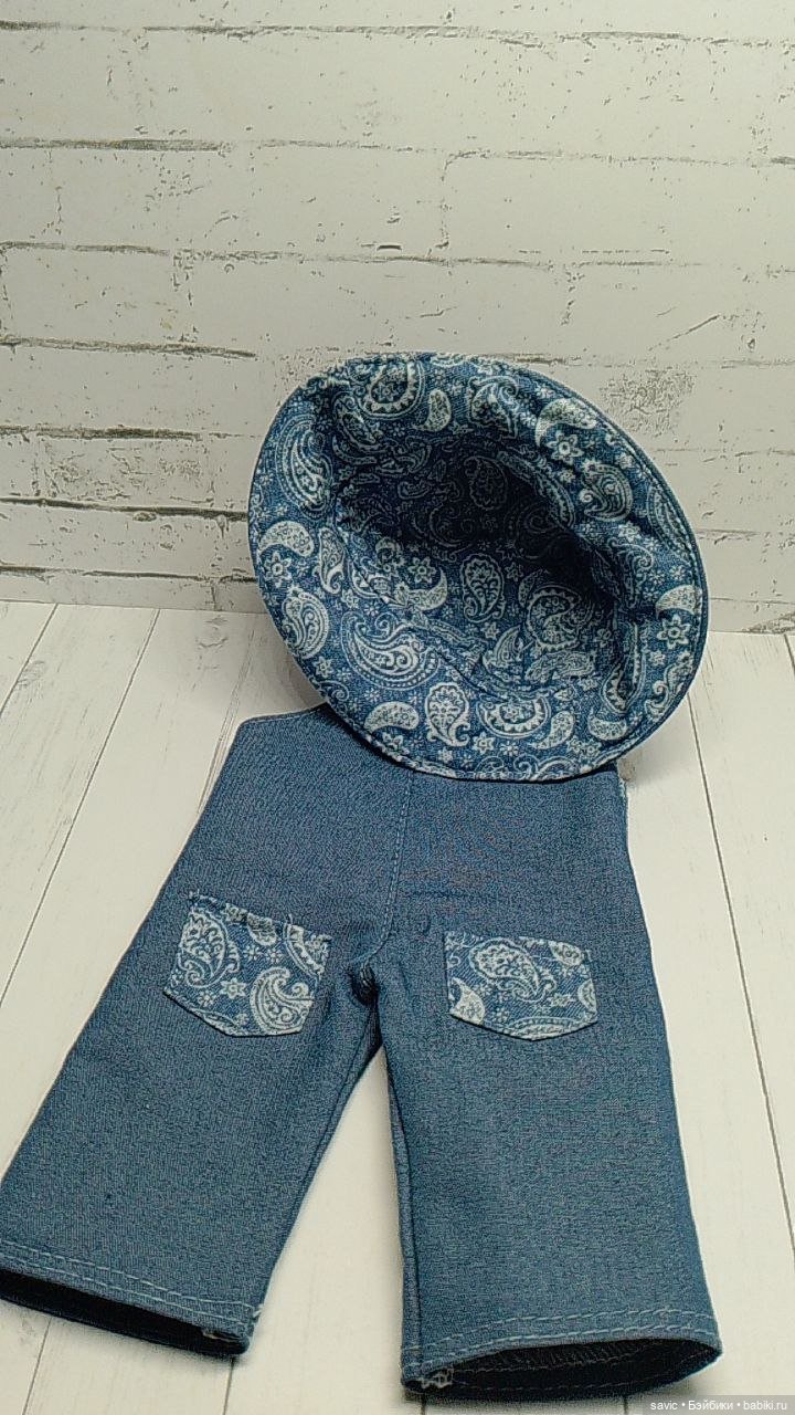 Джинсовая одежда для кукол Минуш и Фануш от Петитколин (фото 3)