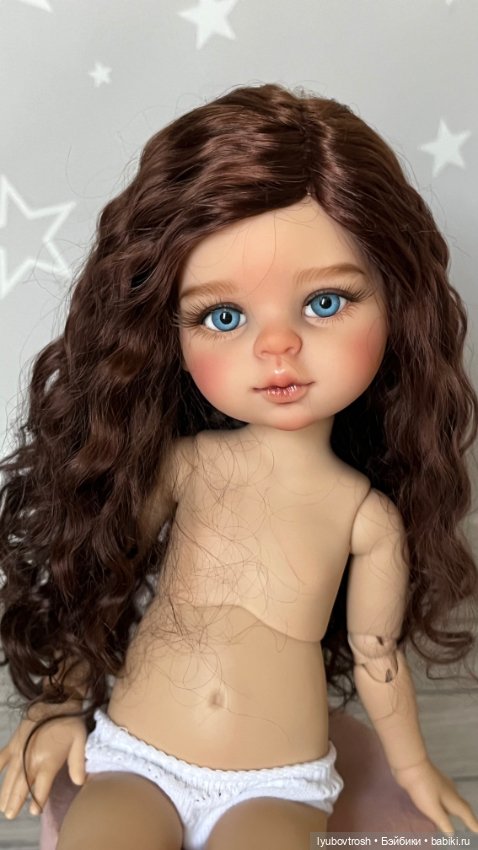 Парик натуральный блондин 8/9 для Паола Рейна и аналогичных кукол (фото 7)