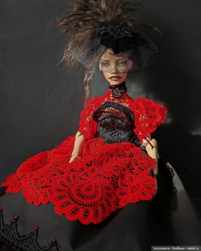 Авторская кукла Дама Червей (фото 2)