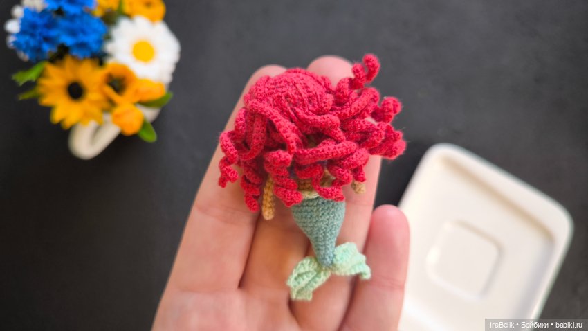 Русалка, вязаная игрушка — Авторские игрушки (фото 4)