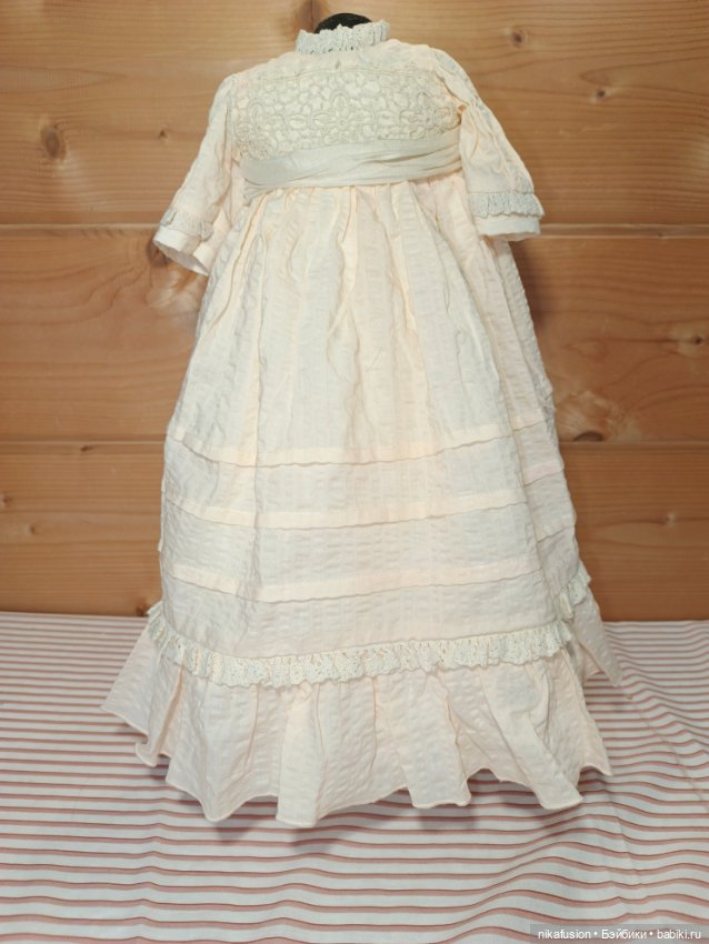 Платье на антикварную или винтажную куклу ростом 45 см (фото 5)