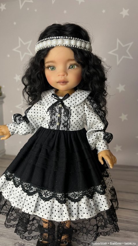 Чёрно- белый комплект одежды для Паола Рейна и аналогичных кукол ❗️