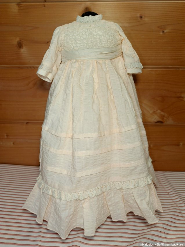 Платье на антикварную или винтажную куклу ростом 45 см (фото 2)