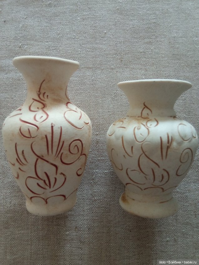 Вазочки ручной работы для кукольного интерьера (фото 3)