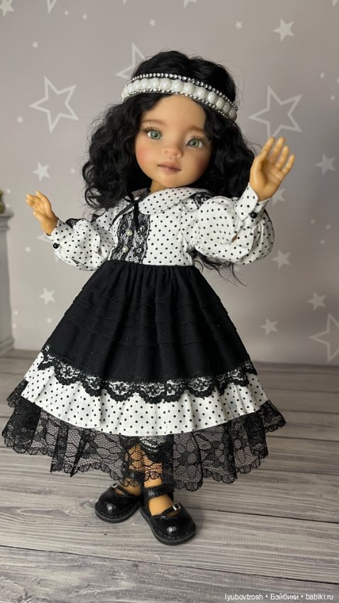 Чёрно- белый комплект одежды для Паола Рейна и аналогичных кукол ❗️ (фото 6)