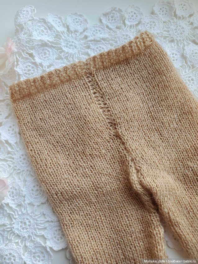 Колготки вязаные для куклы 45 см (фото 4)