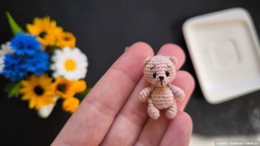 Мишка, вязаная игрушка — Другие аксессуары для кукол