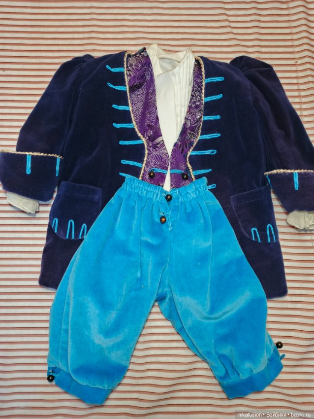 Костюм на антикварную или винтажную куклу мальчик рост 75-85 см (фото 2)