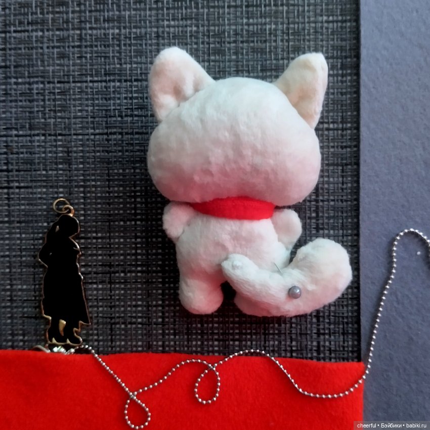 Игрушка для кукол-Белый кот (фото 8)