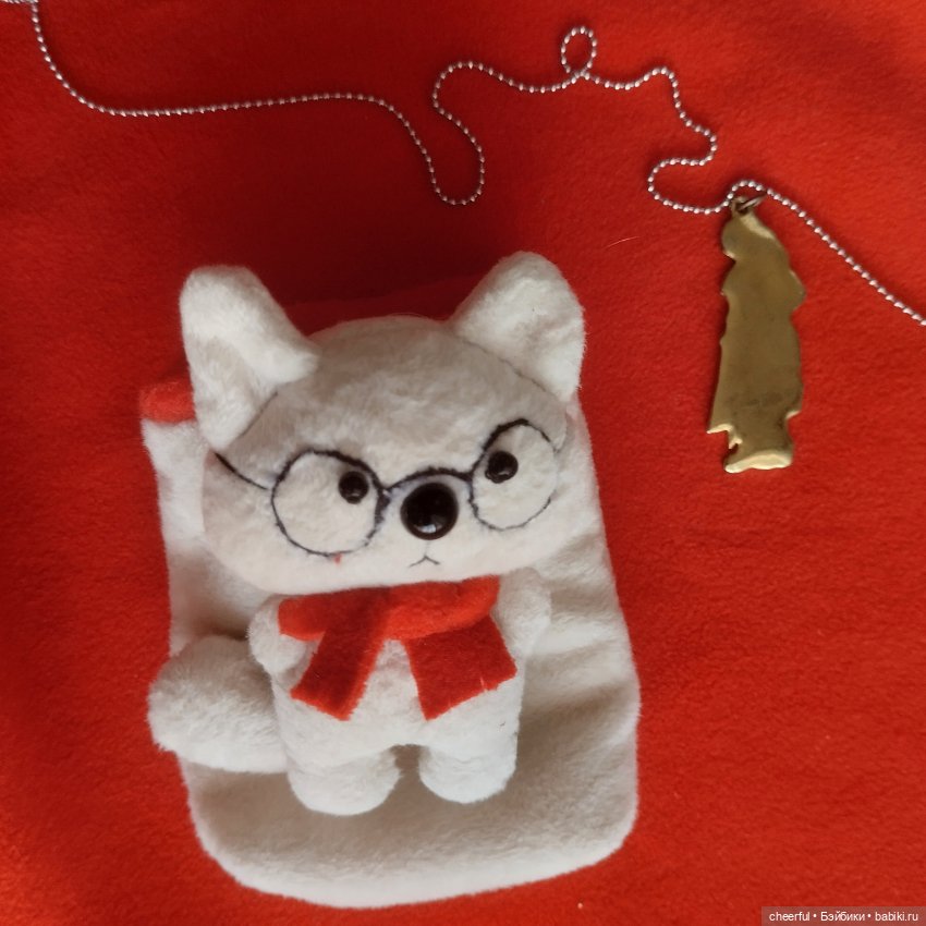 Игрушка для кукол-Белый кот (фото 7)