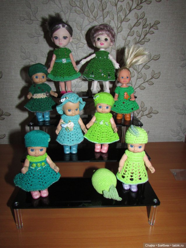 Платья на кукол — Mia, Evi simba, Chou chou, бжд, Paola Reina mini, Corolle mini, Машенька (фото 8)