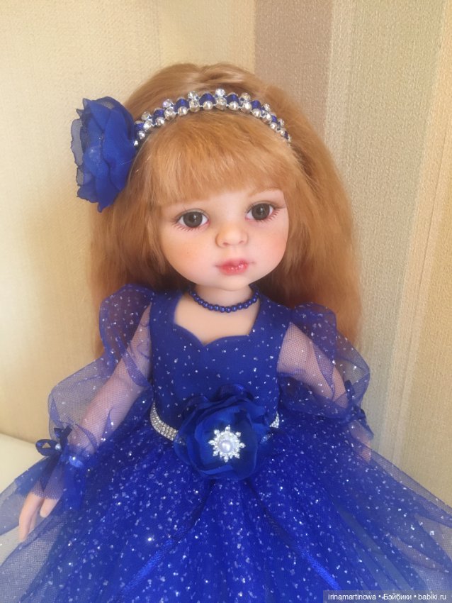 Paola Reina платье из синей сетки с глиттером (фото 2)