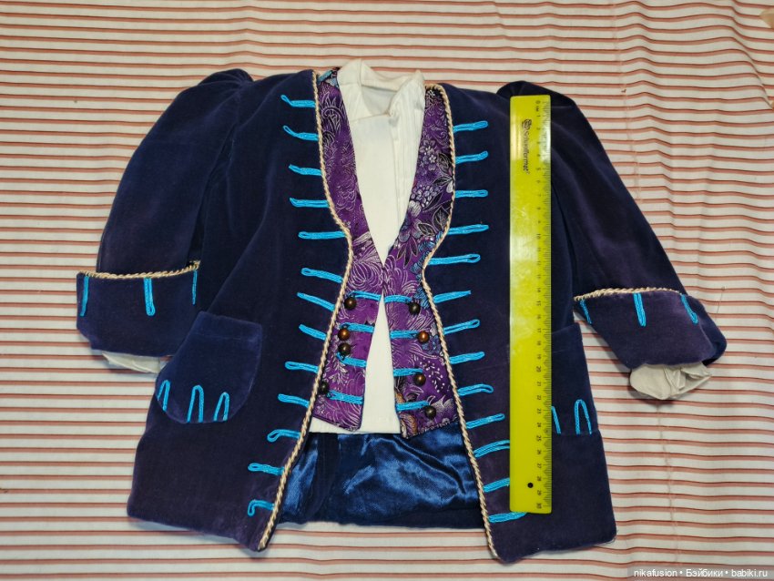 Костюм на антикварную или винтажную куклу мальчик рост 75-85 см (фото 3)