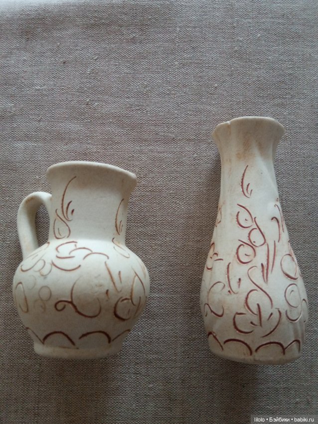 Вазочки ручной работы для кукольного интерьера