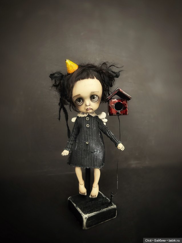 «Галка» авторская шарнирная кукла (фото 7)