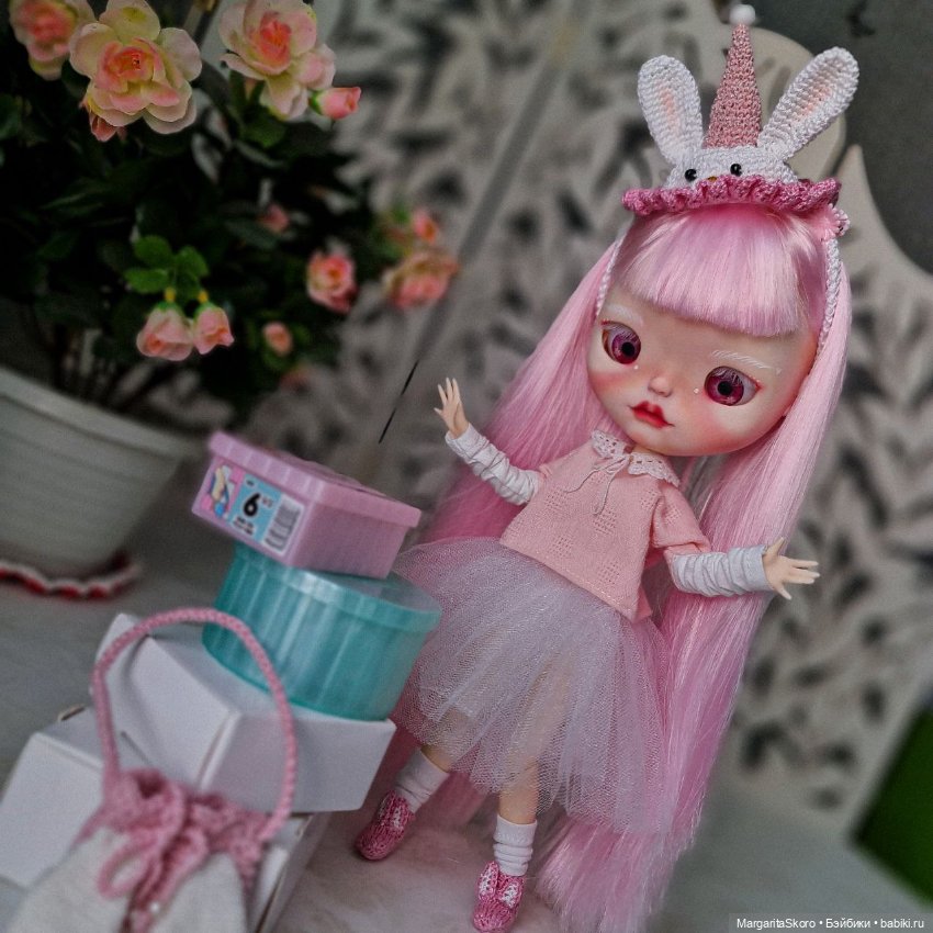 Куколка блайз зайка — ООАК (кастом куклы) (фото 3)