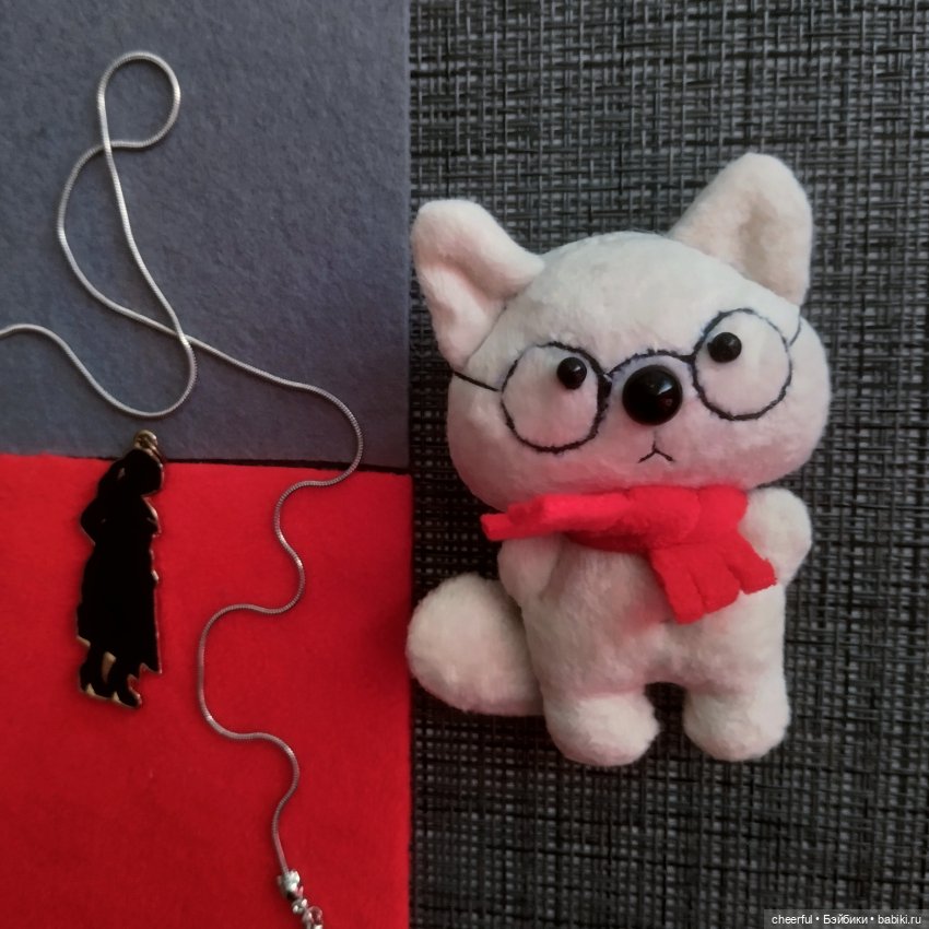 Игрушка для кукол-Белый кот (фото 5)