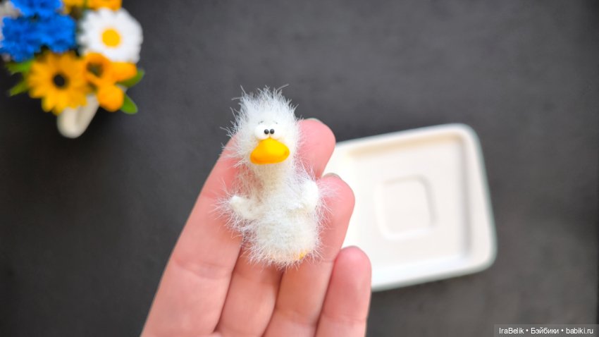 Гусик белый , 5см — Аксессуары для кукольных фотосессий (фото 3)