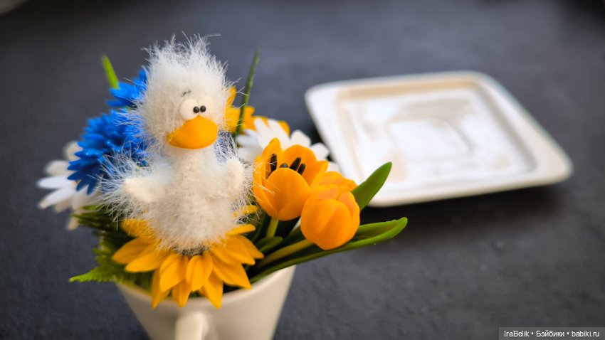 Гусик белый , 5см — Аксессуары для кукольных фотосессий