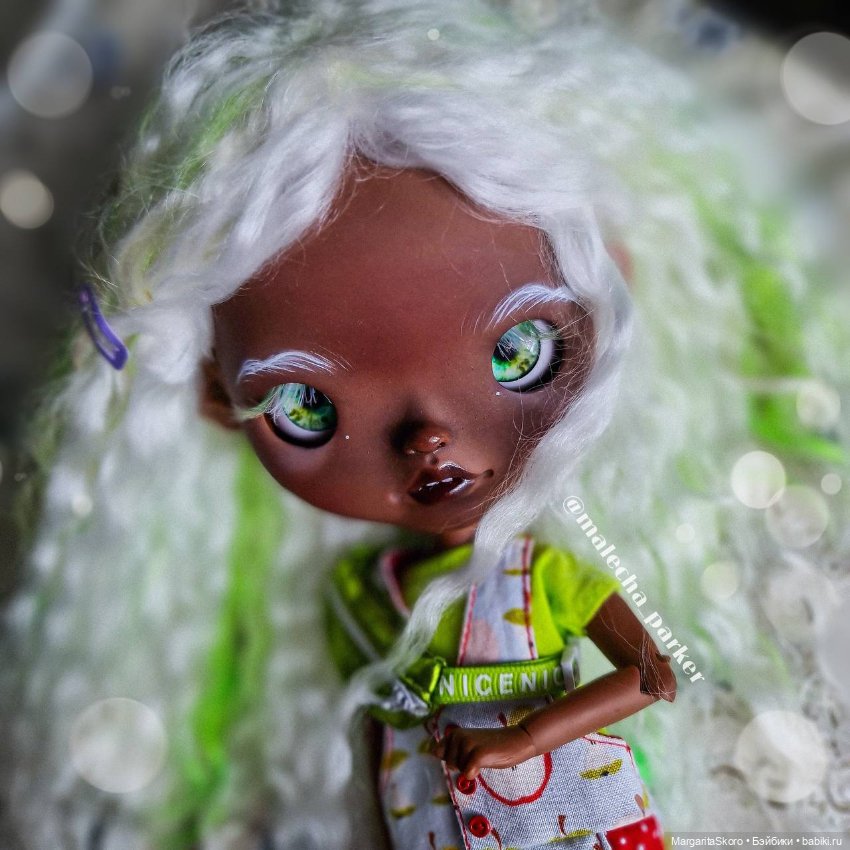 Blythe super dark кастом — ООАК (кастом куклы) (фото 2)