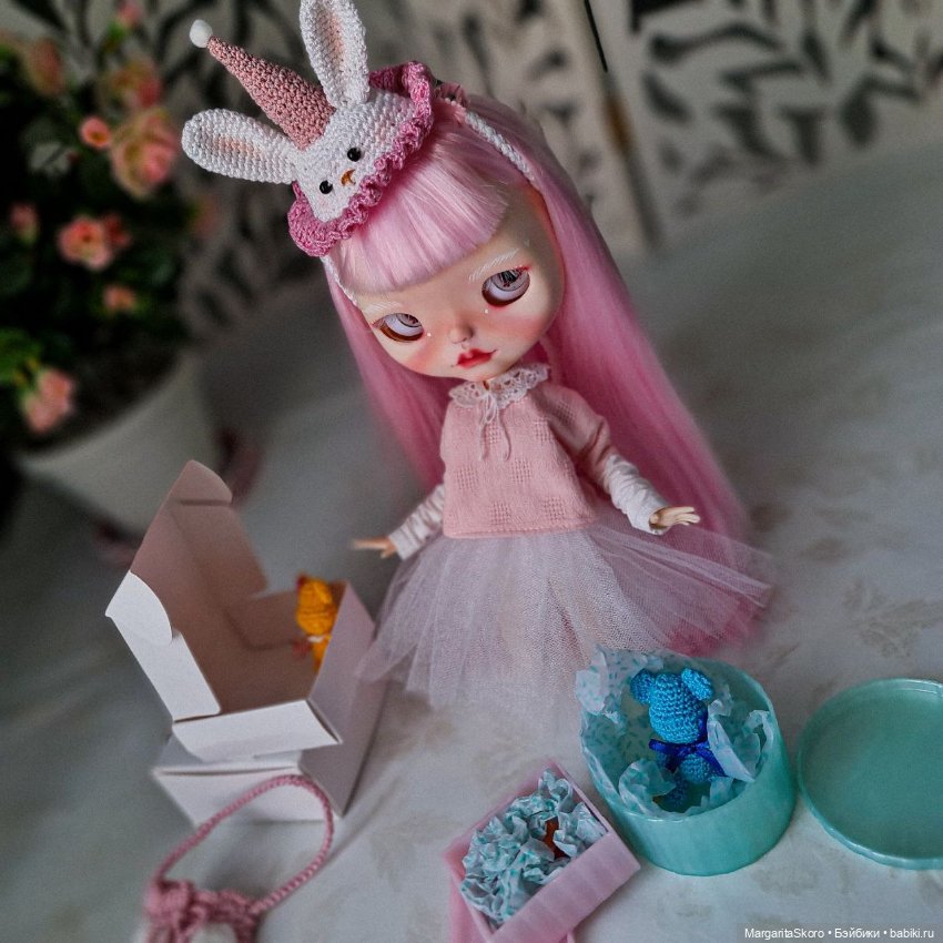 Куколка блайз зайка — ООАК (кастом куклы) (фото 5)