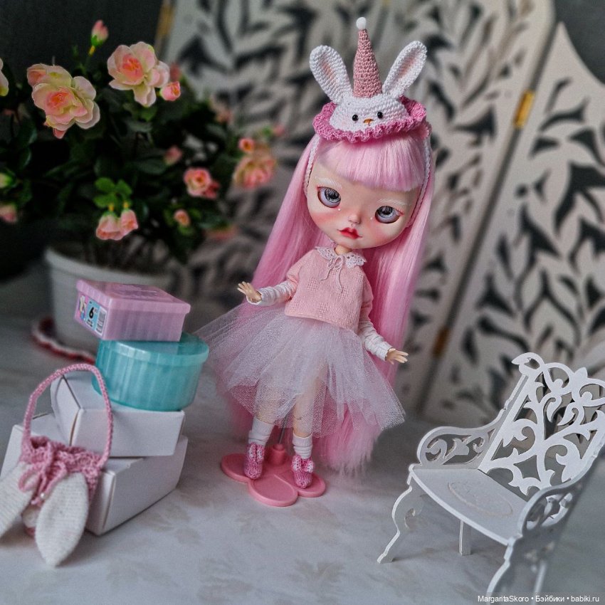Куколка блайз зайка — ООАК (кастом куклы) (фото 4)
