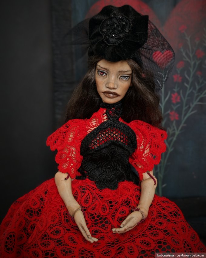 Авторская кукла Дама Червей (фото 6)