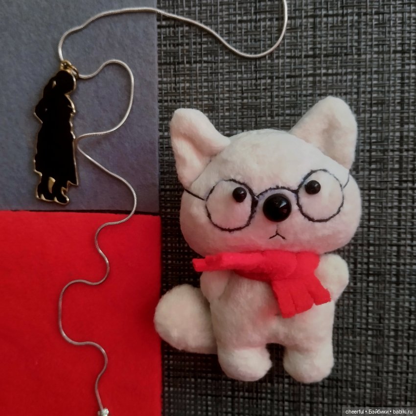 Игрушка для кукол-Белый кот (фото 6)