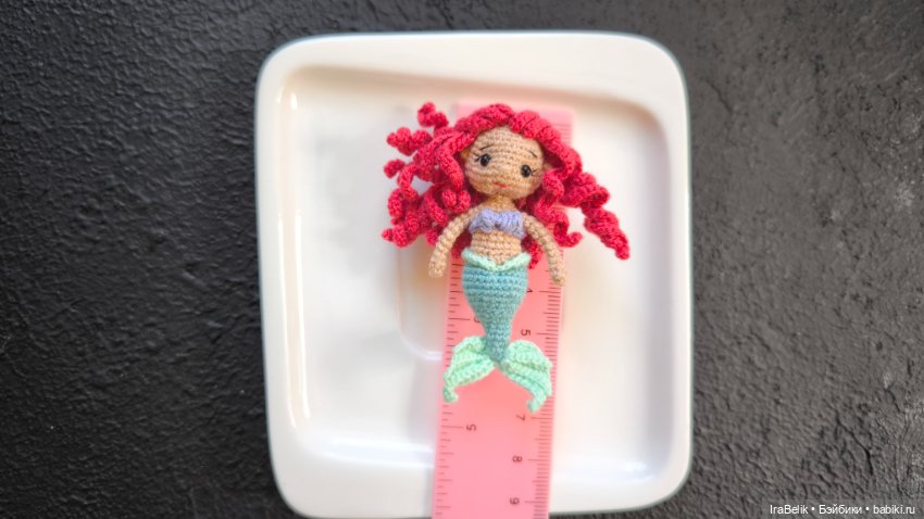 Русалка, вязаная игрушка — Авторские игрушки (фото 2)