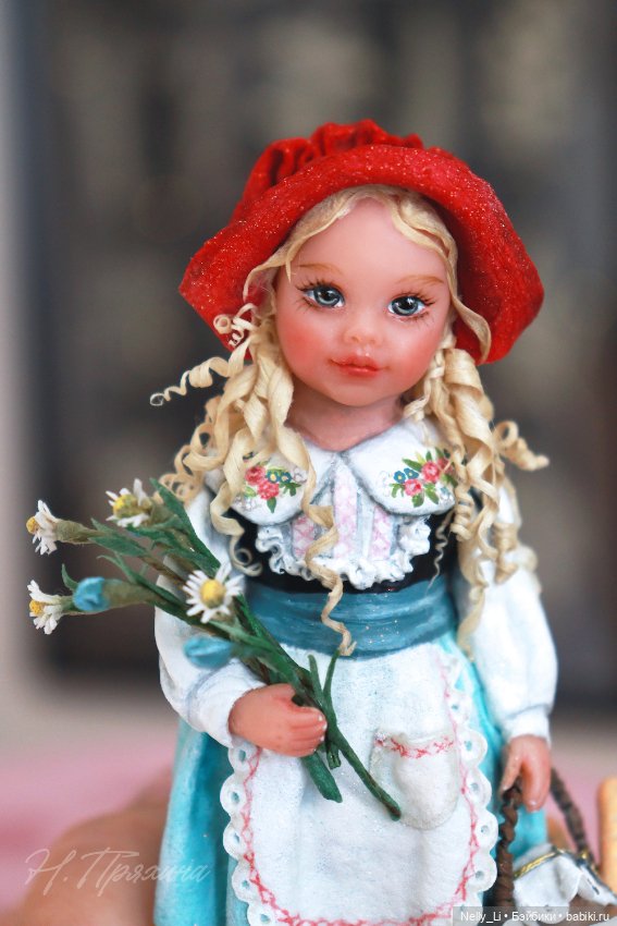 Красная Шапочка. Интерьерная ватная игрушка (фото 7)