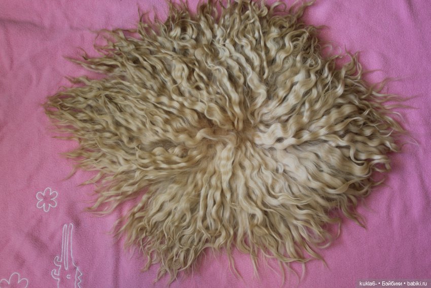 Часть шкурки , волосы для куклы (фото 5)